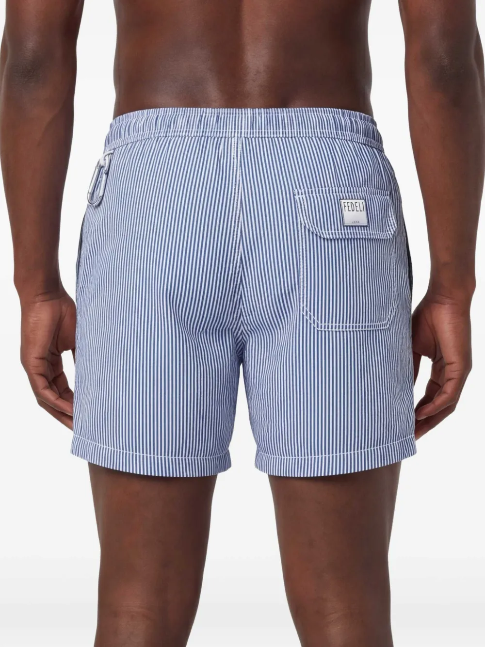 Fedeli Gestreept zwembroek Blauw