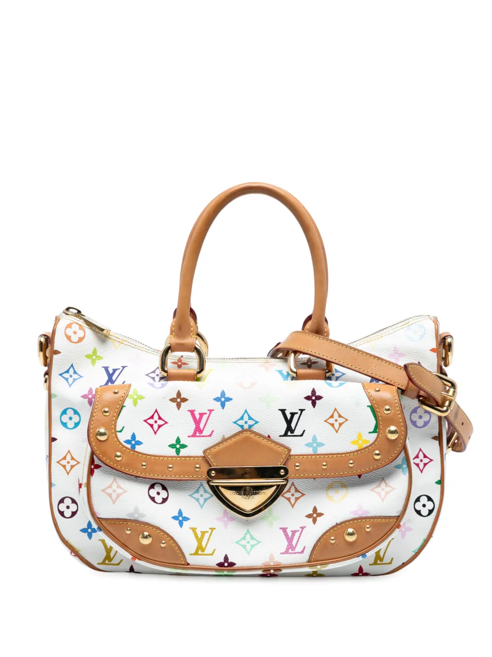 Pre-owned Louis Vuitton 2006 Monogram Multicolore Rita Satchel