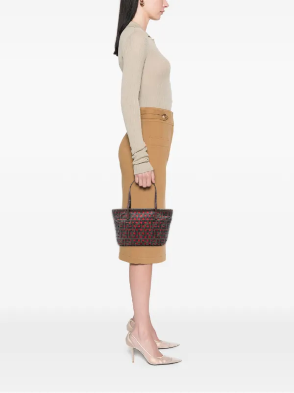 Fendi Small Perforated Zucca Spalmati #279353F77B Fendi Pre-Owned 2010-2025 Small Perforated Zucca Spalmati  main image 2