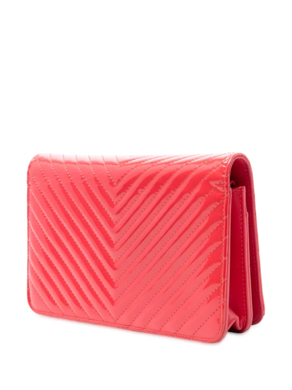 CHANEL Pre-Owned 2015-2016 ココマーク マトラッセ パテント 