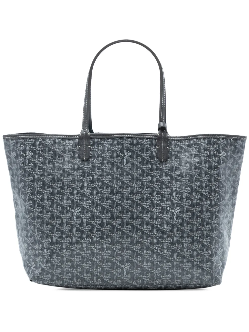 Pre-owned Goyard 2019 Ine Saint Louis Pm Tote Bag In Gray