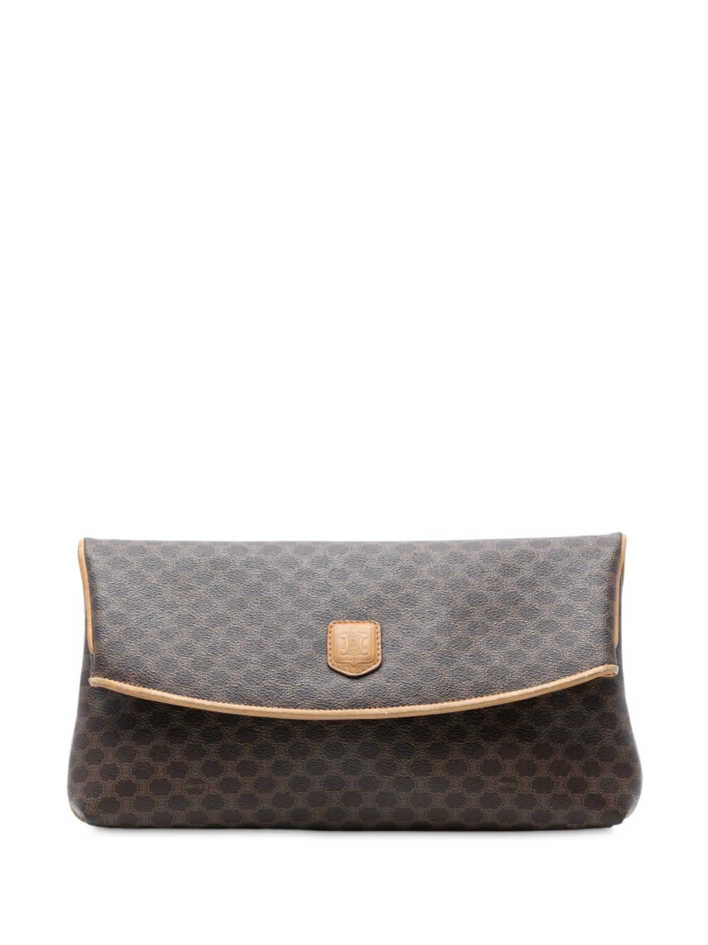 Celine Pre-Owned 2005 Macadam Coated Canvas clutch bag | Brown | Image 1