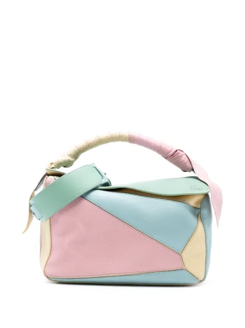 Loewe Pre-Owned 2018 Medium Multicolor Leather Puzzle satchel