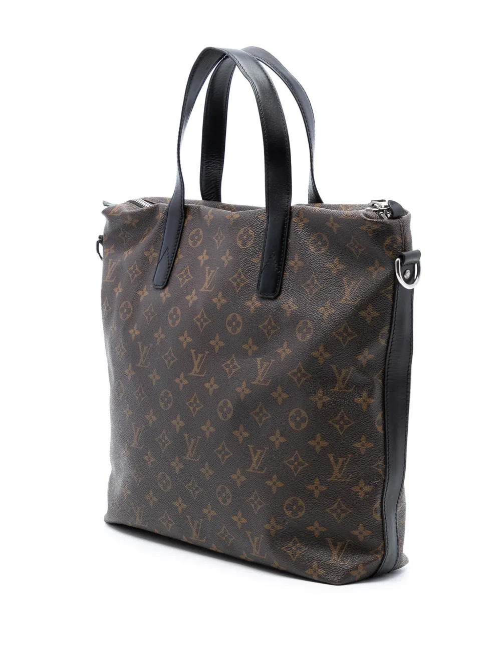 LOUIS VUITTON Pre-owned 2011 Monogram Macassar Kitan Satchel In Black