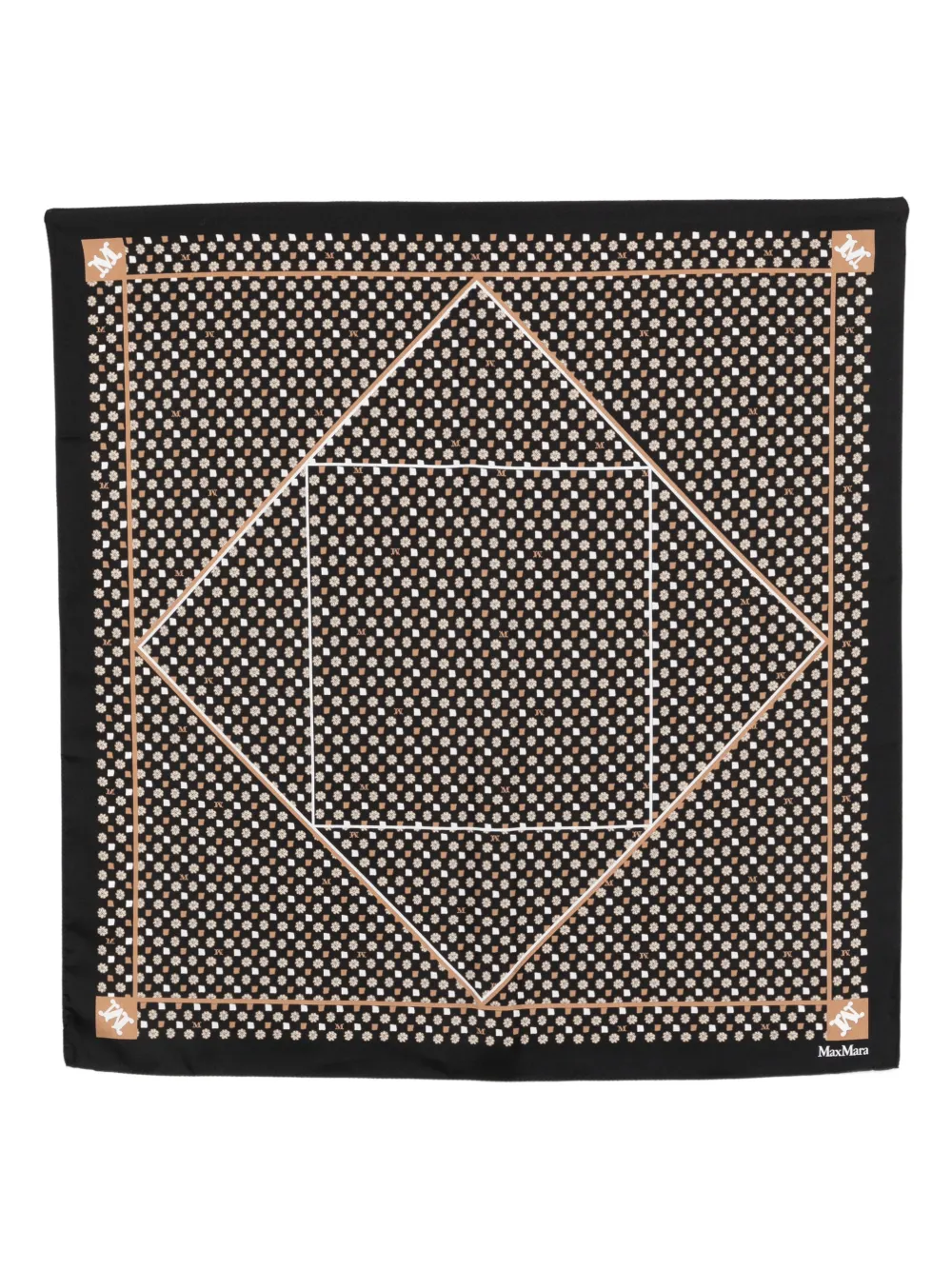 Max Mara Foulard a fantasia - Nero