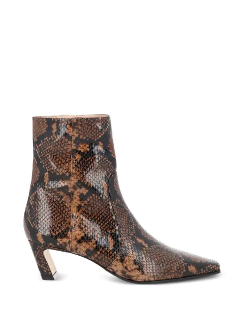 Stuart Weitzman snakeskin heeled boots