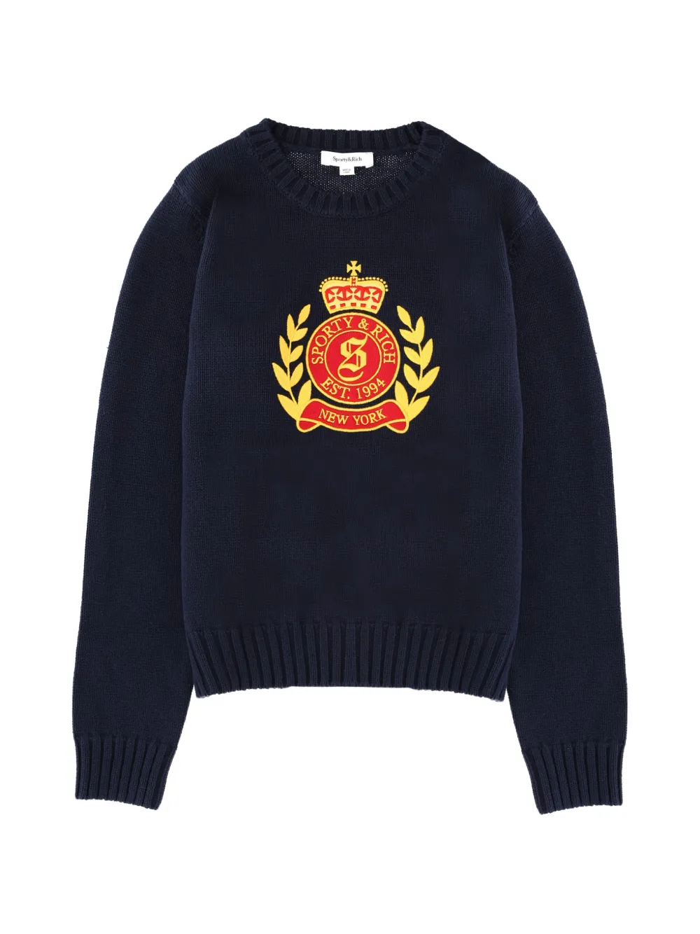 Sporty & Rich crest sweater - Blu