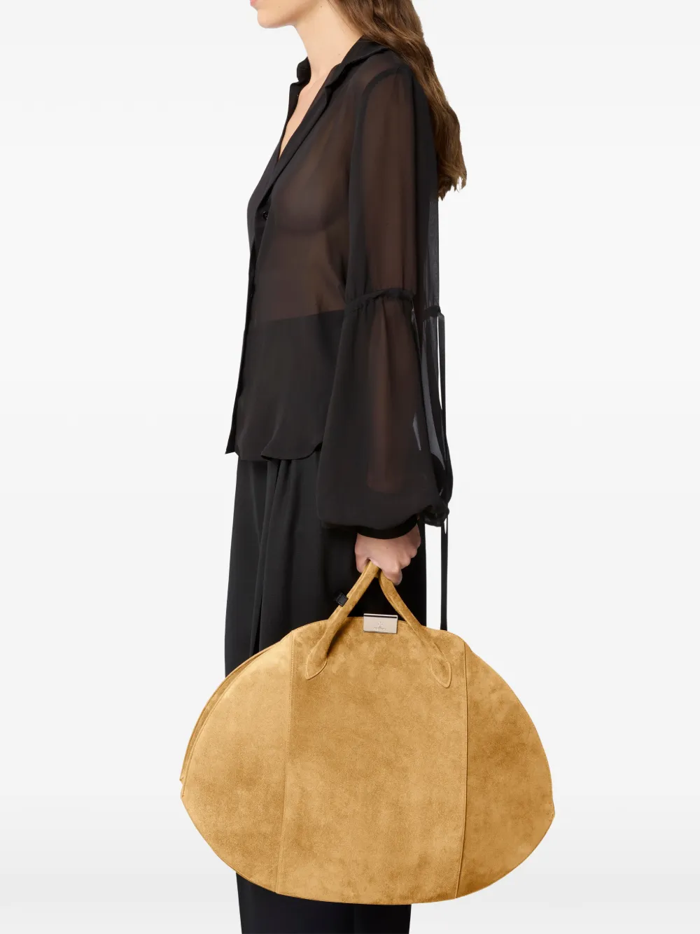 Nina Ricci Le Bal grote su&egrave;de schoudertas - Beige