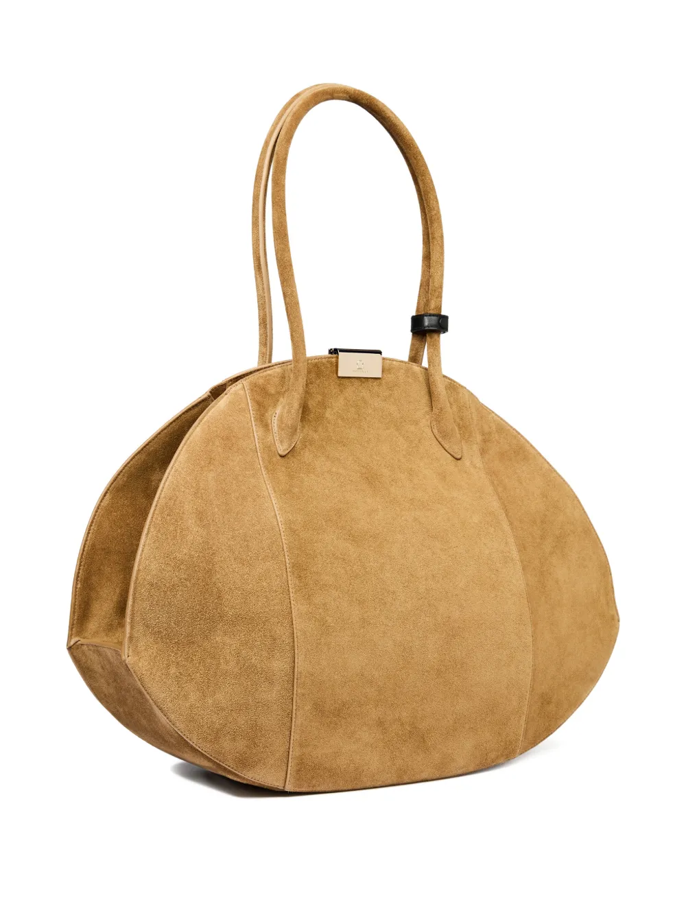  Nina Ricci Large Le Bal Suede Shoulder Bag - Neutrals 