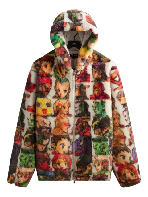 KITH x Marvel x Capcom hoodie Fighter en fourrure artificielle
