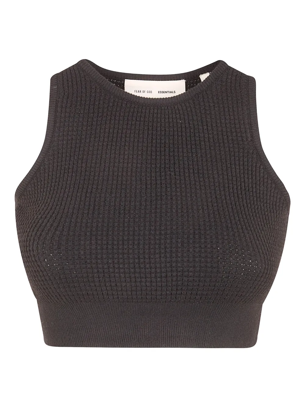 FEAR OF GOD ESSENTIALS waffle-knit top - Schwarz