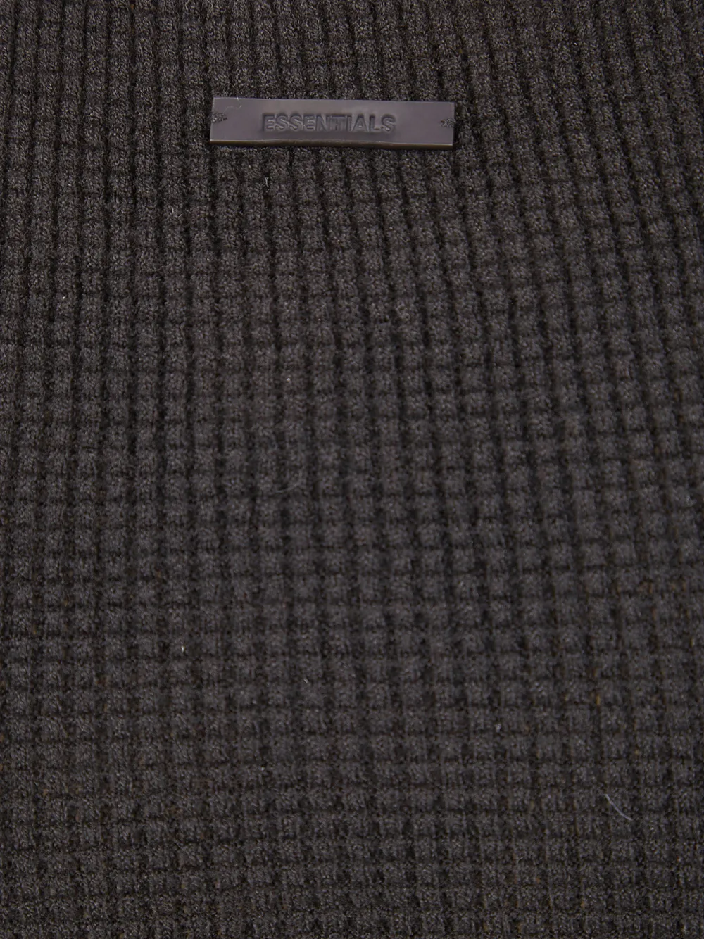  Fear Of God Essentials Waffle-knit Top - Black 