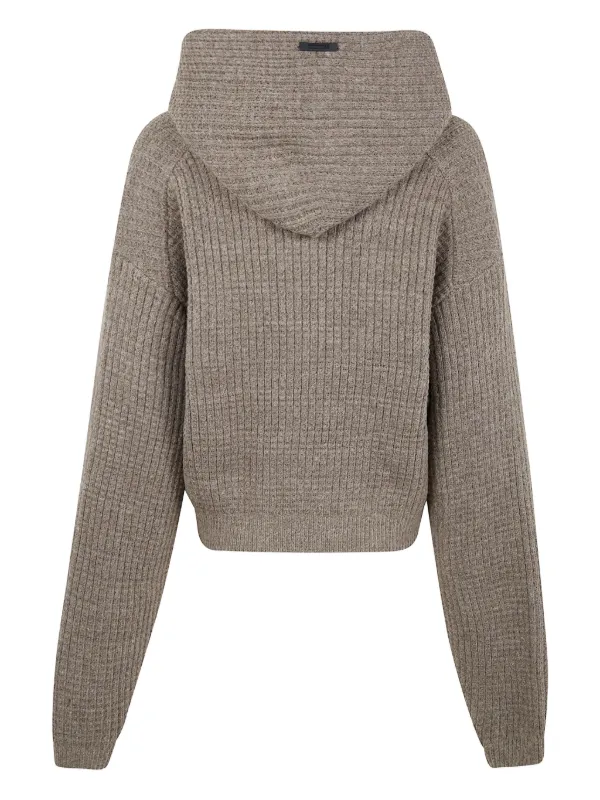FEAR OF GOD ESSENTIALS waffle-knit Hoodie | Neutrals | FARFETCH