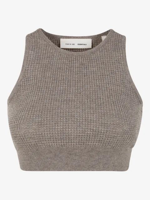 FEAR OF GOD ESSENTIALS waffle-knit top