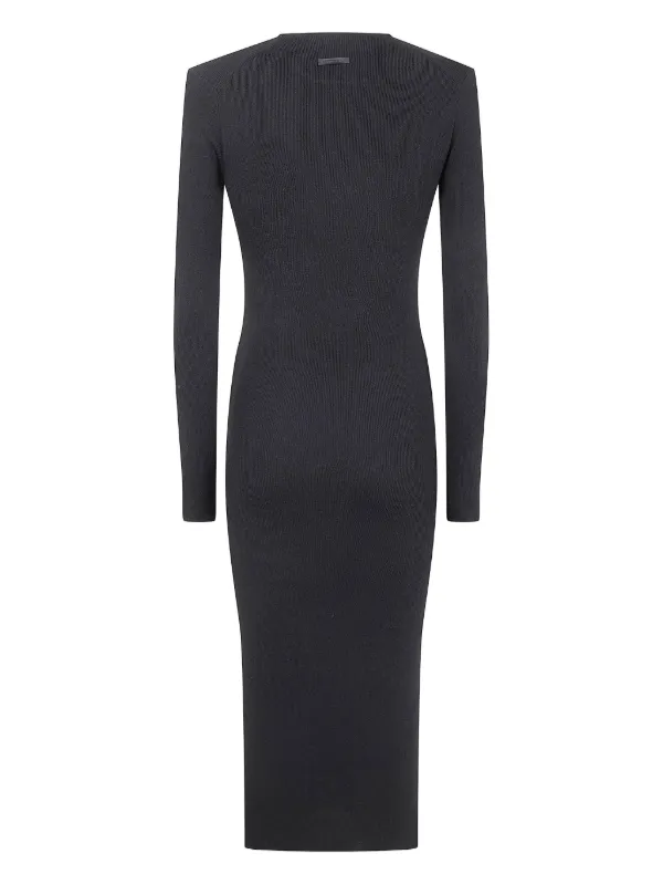 full sleeve bodycon midi dress Nine Circles Velvet Long Sleeve Bodycon Midi Dress