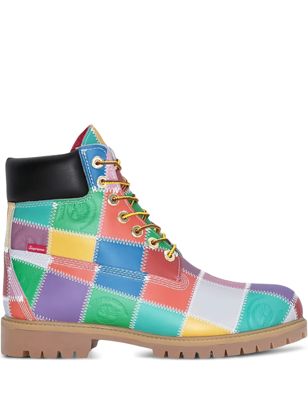 Timberland bottes à design patchwork | bleu | Image 1