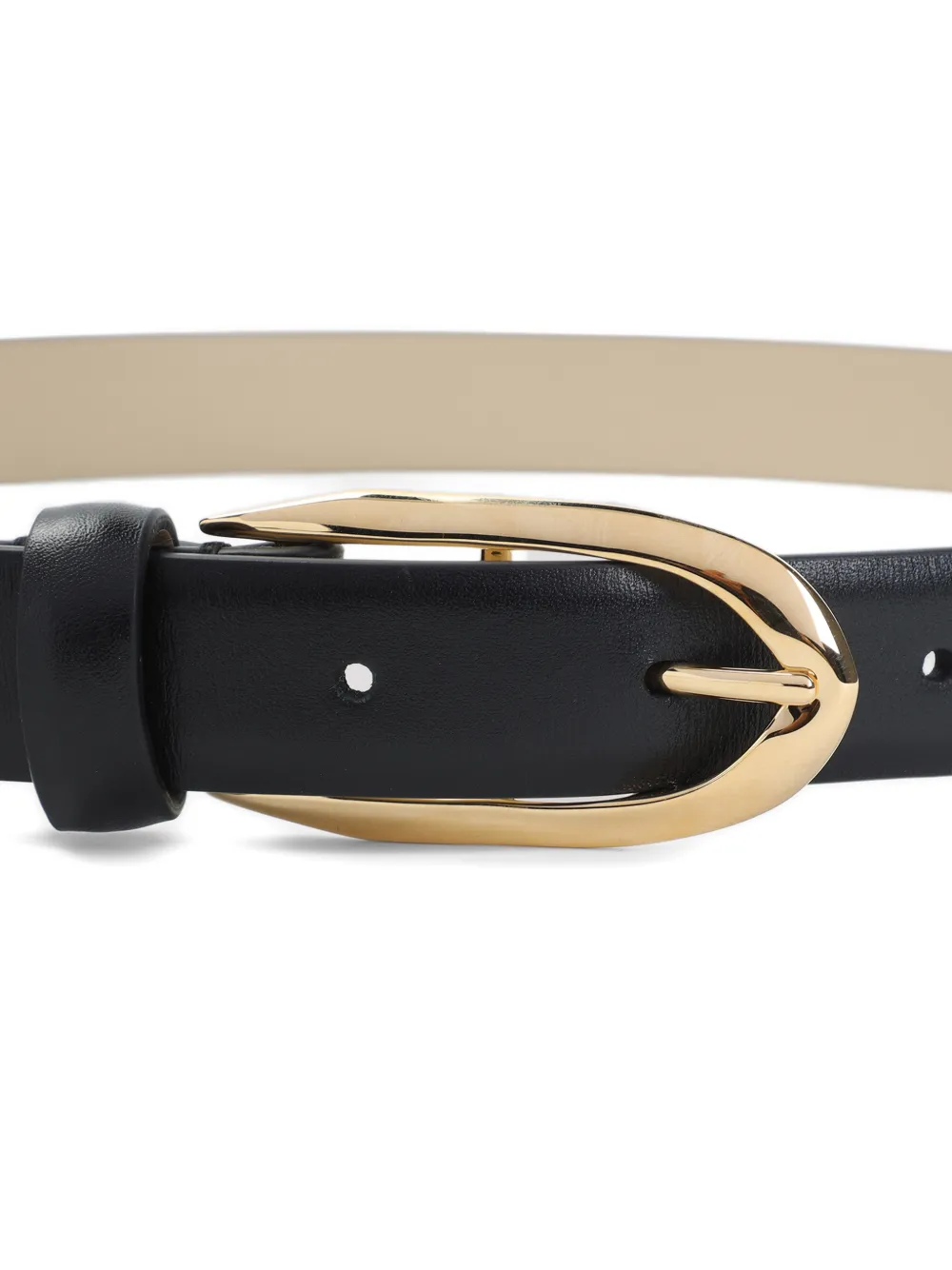 Givenchy leather buckle belt - Zwart