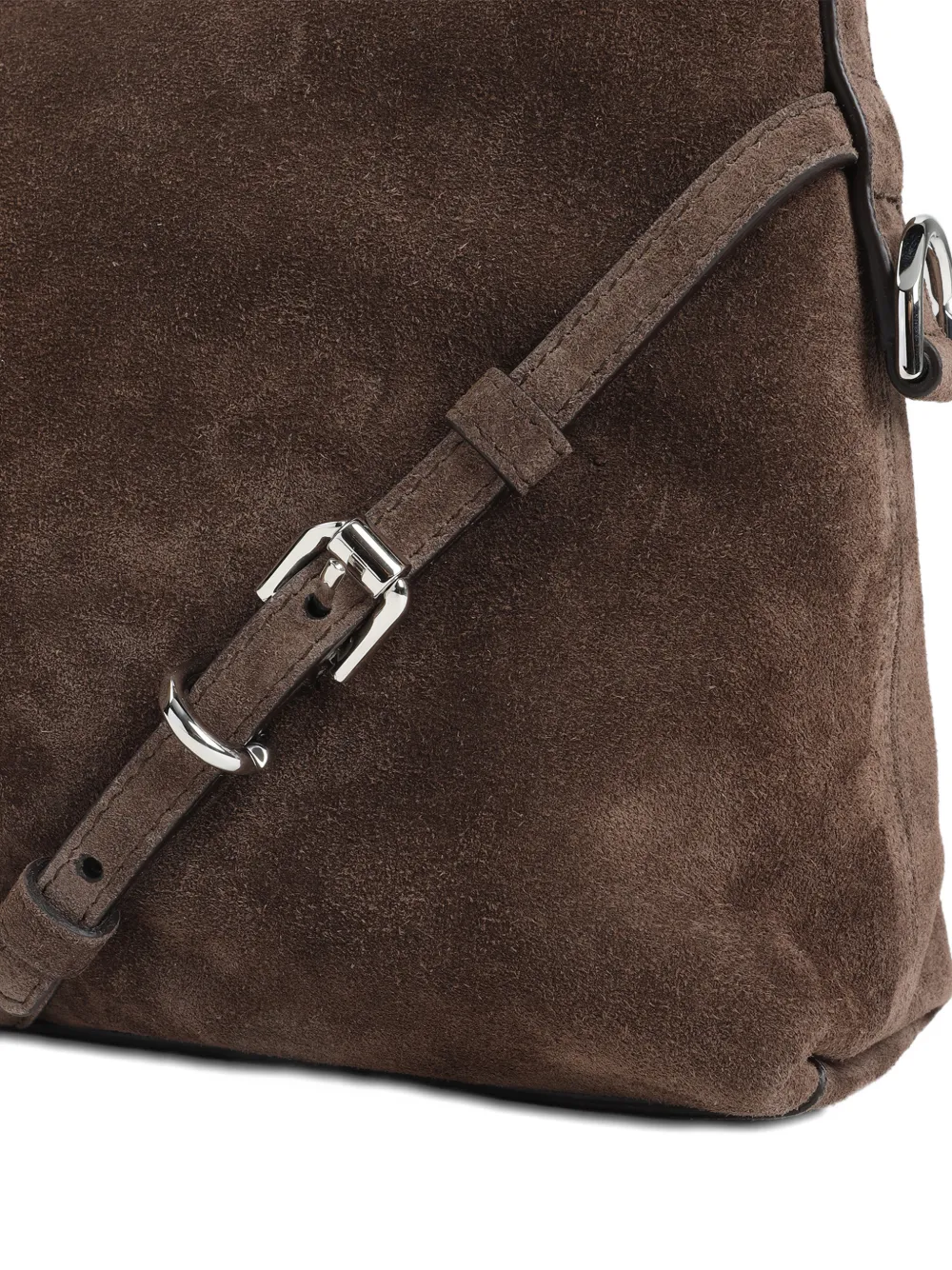  Givenchy Buckle-detail Shoulder Bag - Brown 