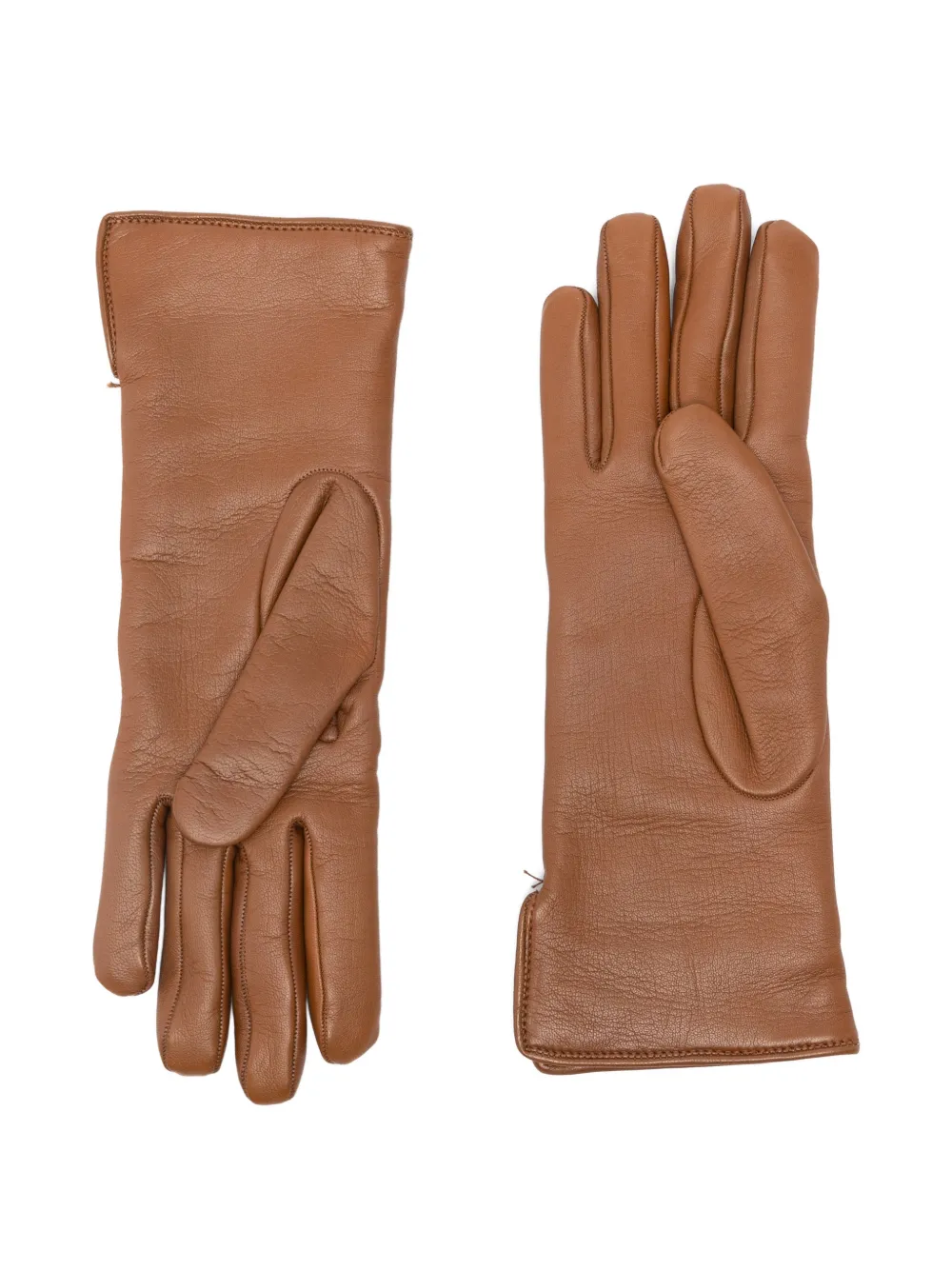 Gucci leather gloves - Bruin