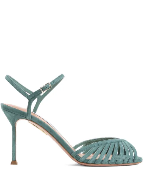 Aquazzura 85mm Hold Me cut-out heeled sandals
