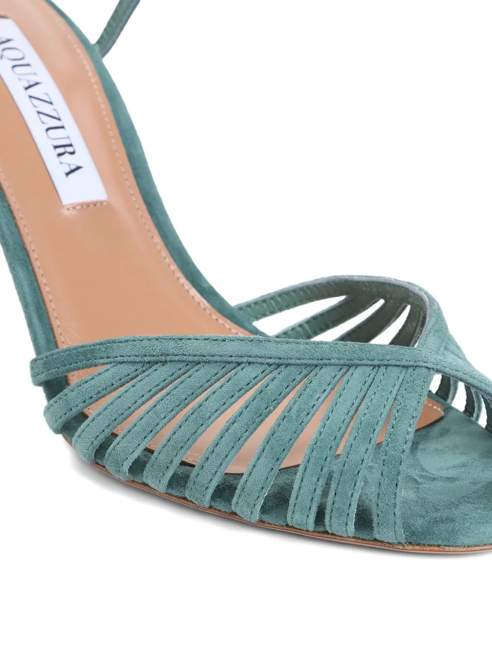 Aquazzura Hold Me 85mm sandalen met uitgesneden details en hak Groen