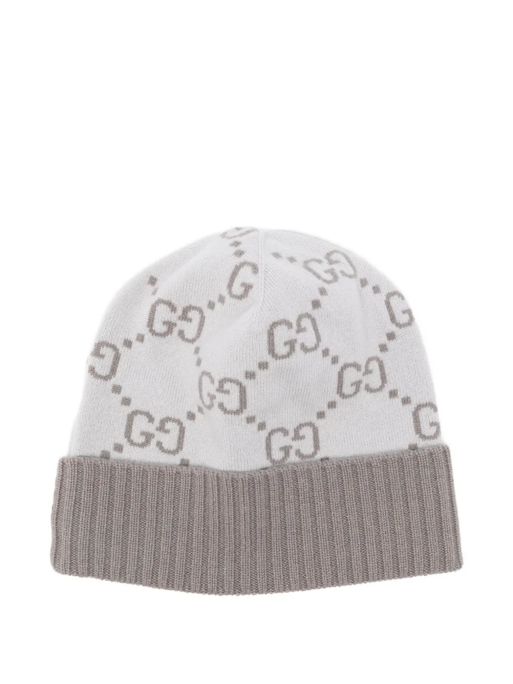 Gucci GG-pattern beanie hat - Grijs
