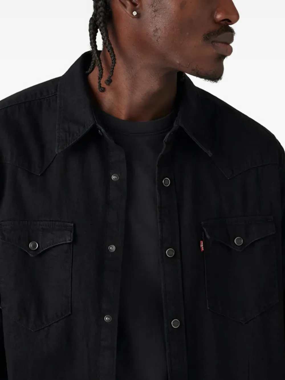 Levi's Barstow Western overhemd Zwart