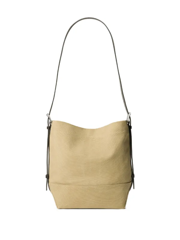 Lemaire Small Belted Tote Bag in Neutrals