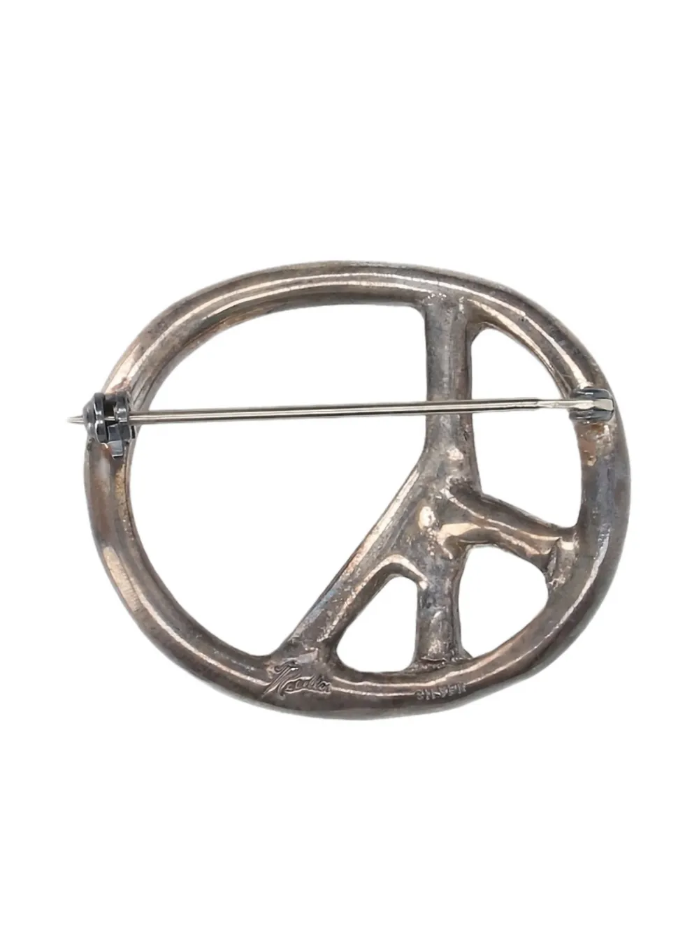 Needles Peace Brooch In Brown