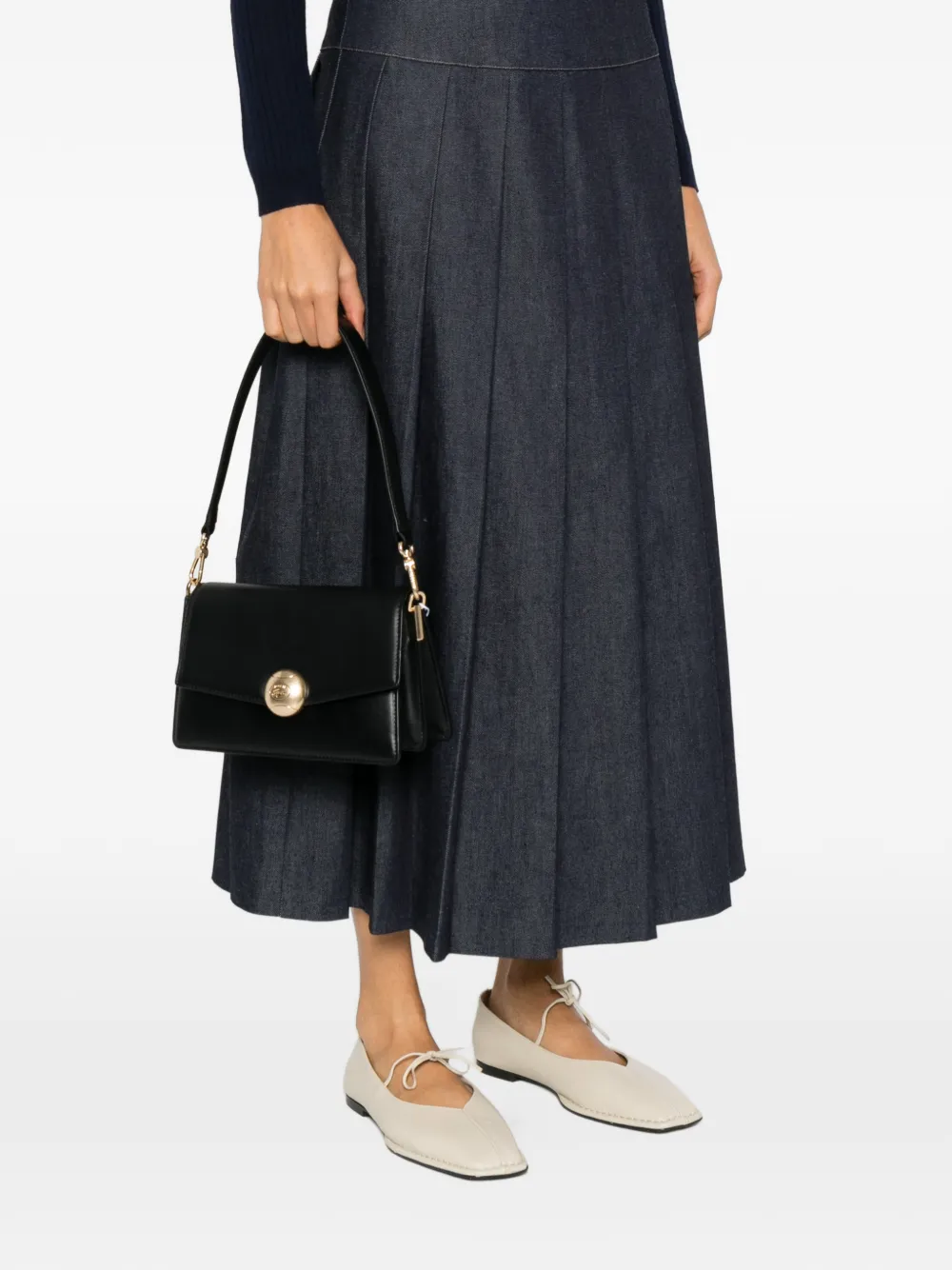 Lacoste Tennis Bliss gold-tone detail mini bag - Zwart