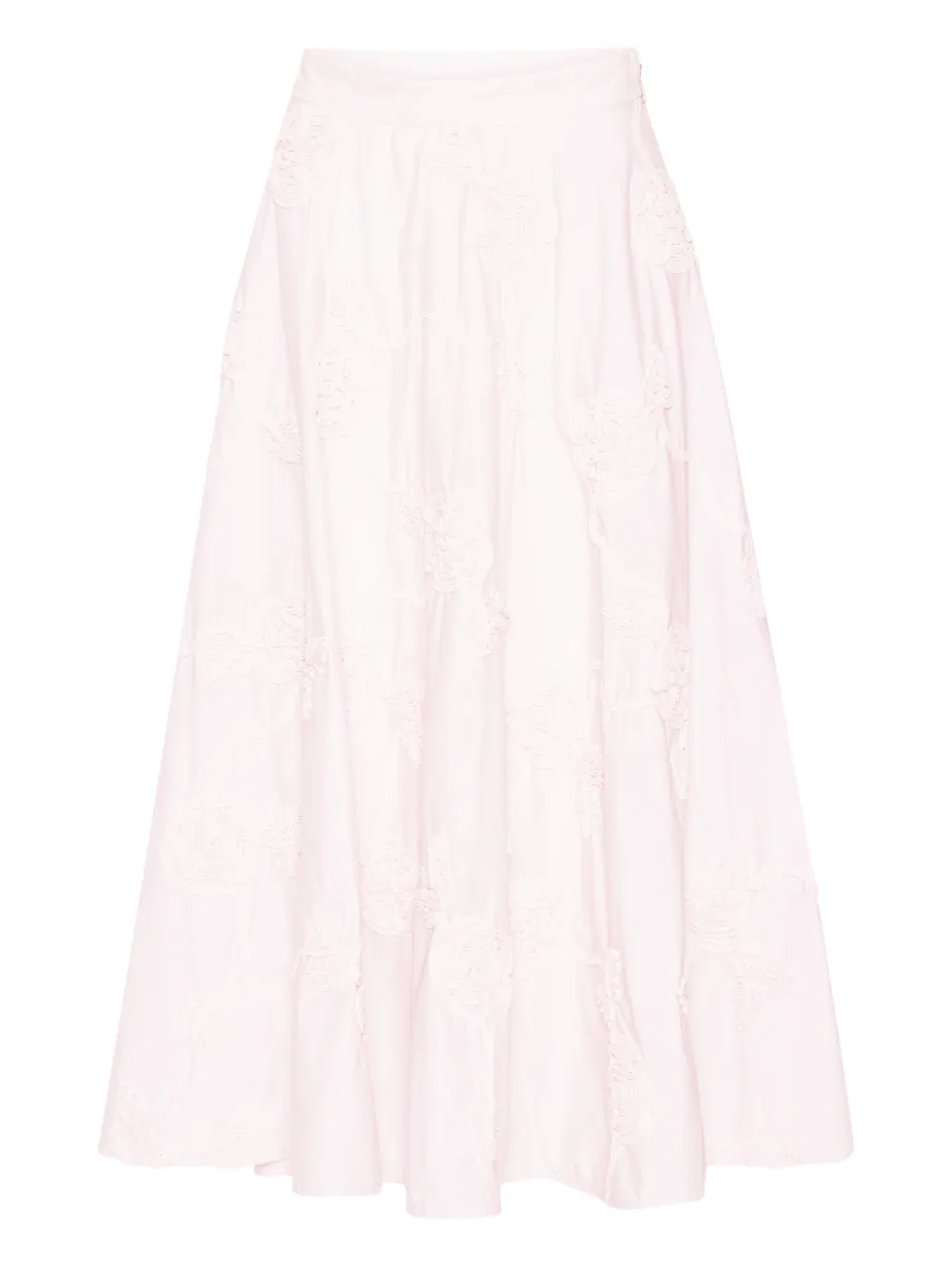 ROTATE BIRGER CHRISTENSEN flower midi skirt - Rosa