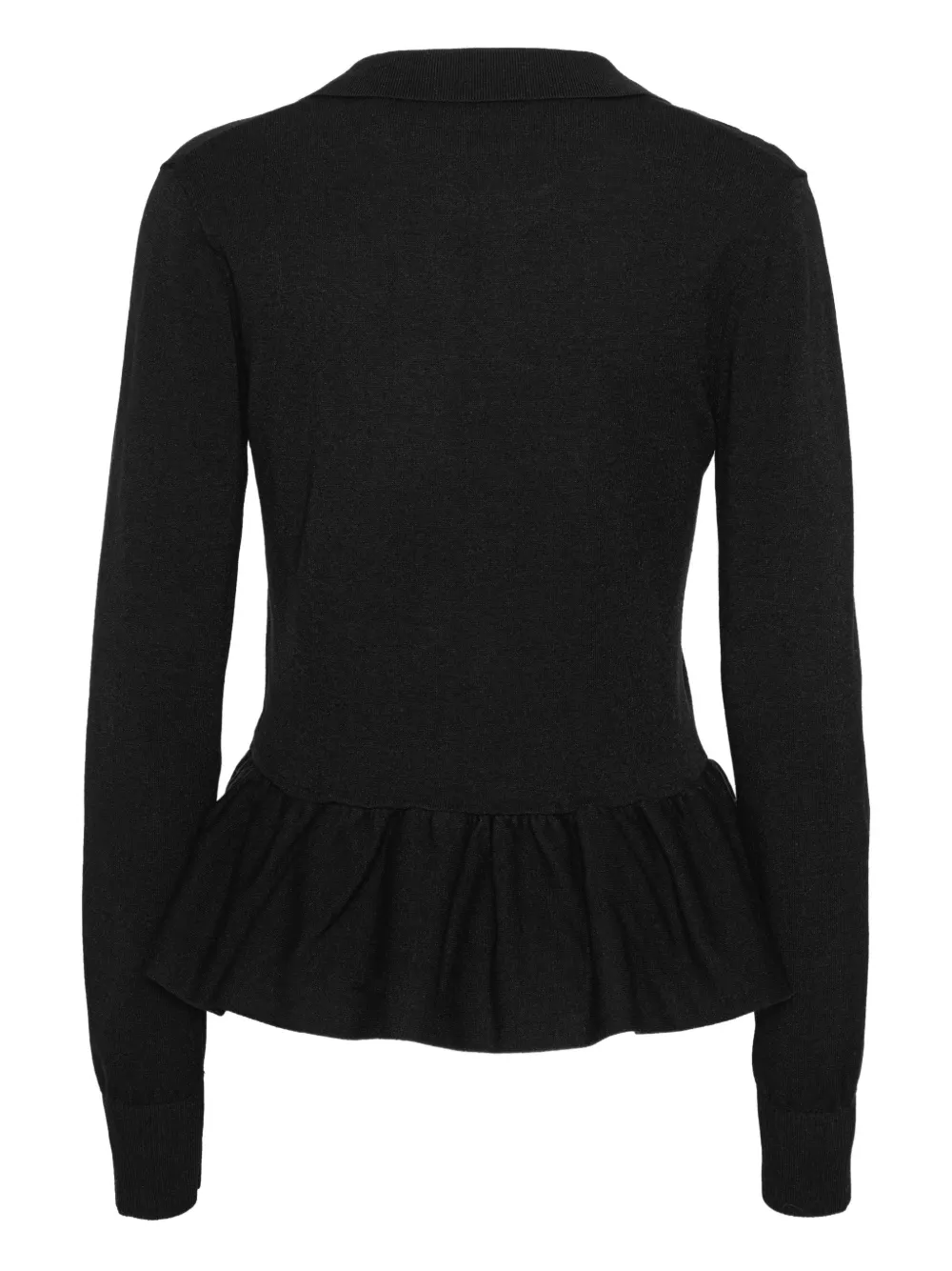 ROTATE BIRGER CHRISTENSEN peplum knit top - Zwart
