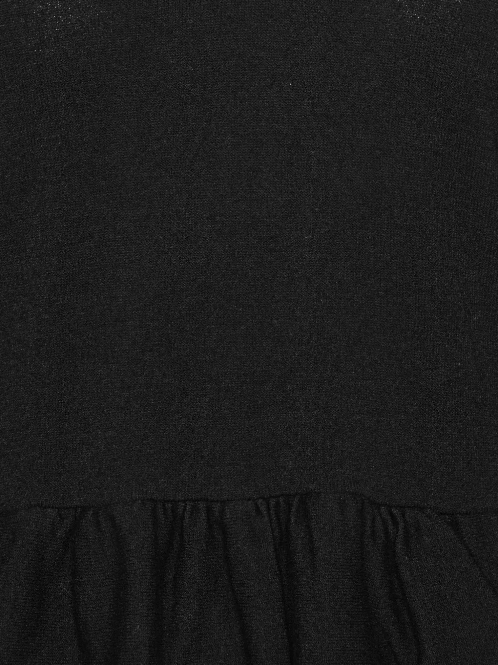 Rotate Birger Christensen Peplum Knit Top - Black 