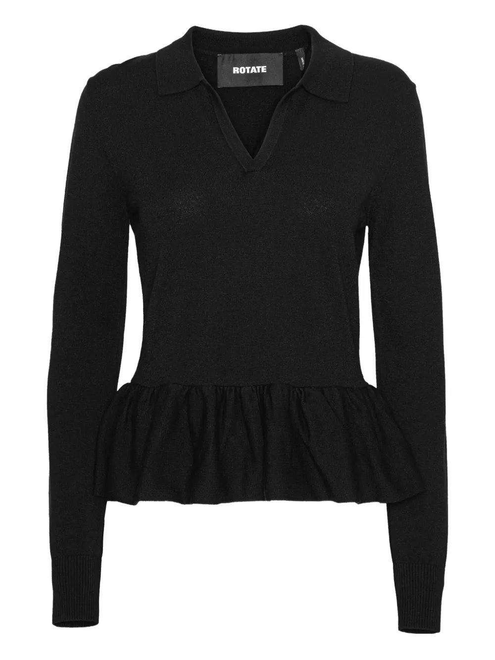 ROTATE BIRGER CHRISTENSEN peplum knit top | negro | Image 1