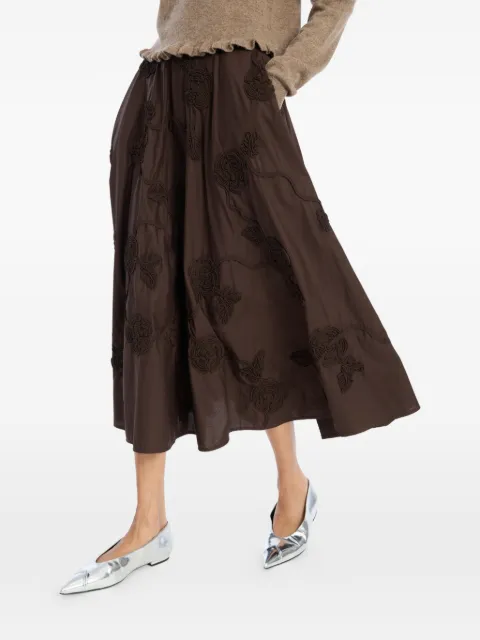 ROTATE BIRGER CHRISTENSEN flower midi skirt