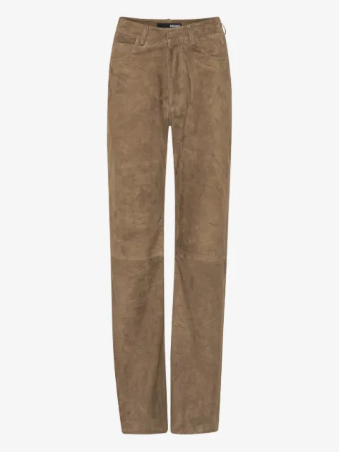 ROTATE BIRGER CHRISTENSEN Gerade Wildlederhose