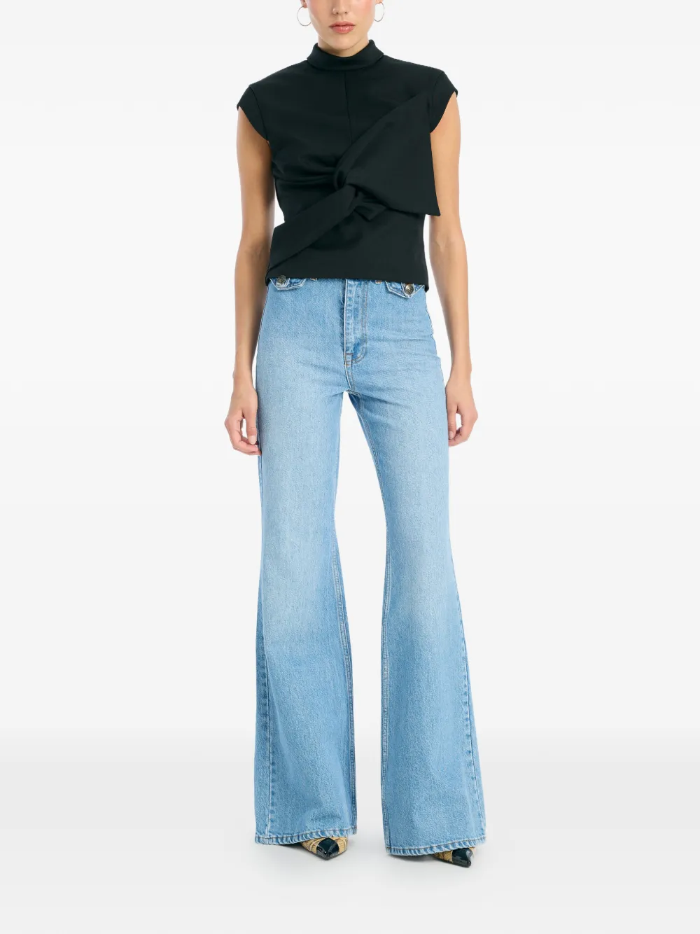 ROTATE BIRGER CHRISTENSEN draped top | Blouses | Image 2
