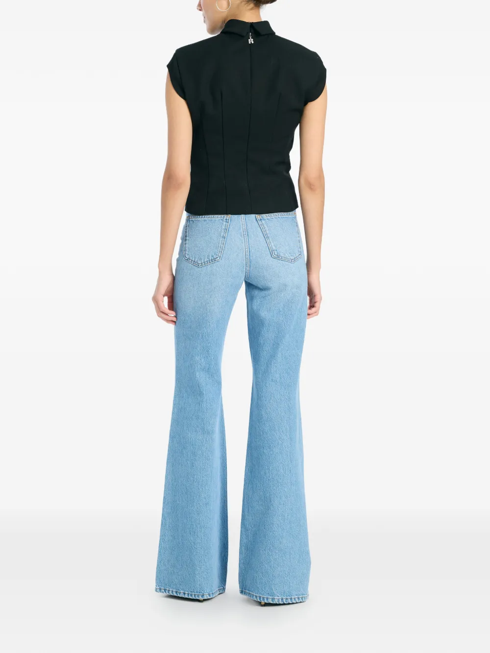  Rotate Birger Christensen Draped Top - Black 