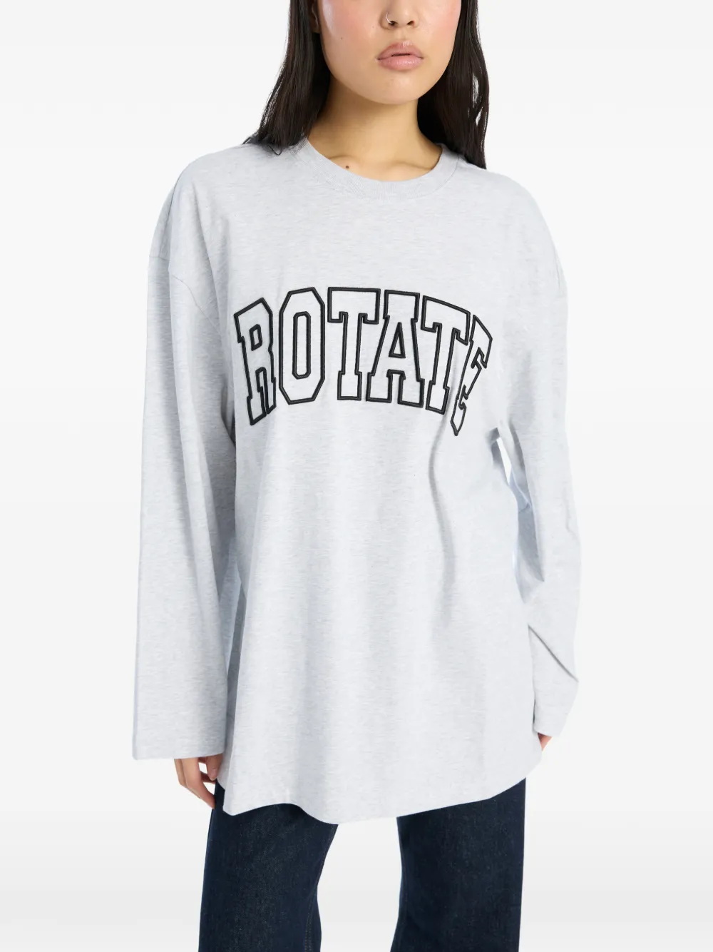 ROTATE BIRGER CHRISTENSEN T-shirt met lange mouwen Grijs