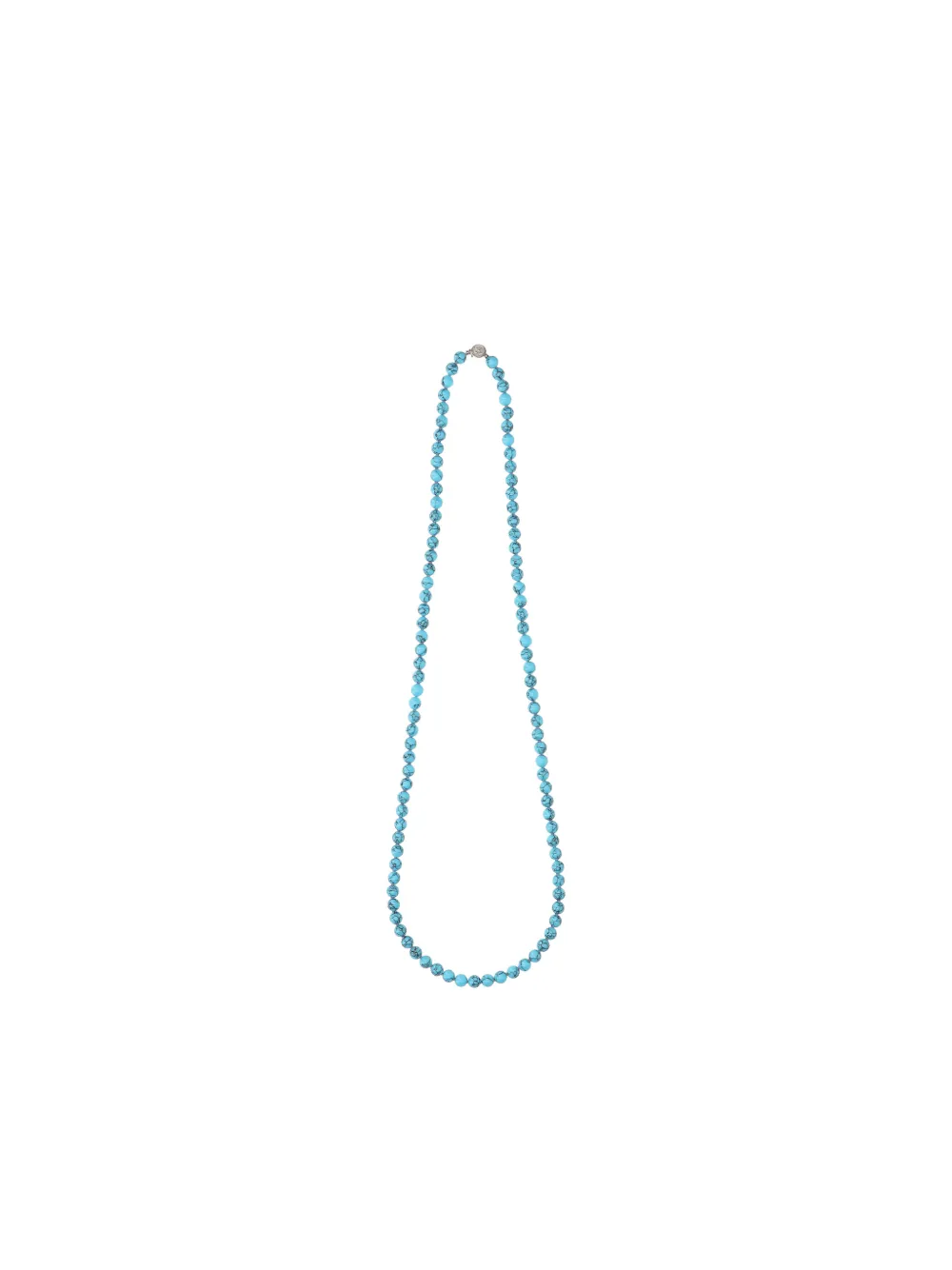 Needles beaded necklace - Argento