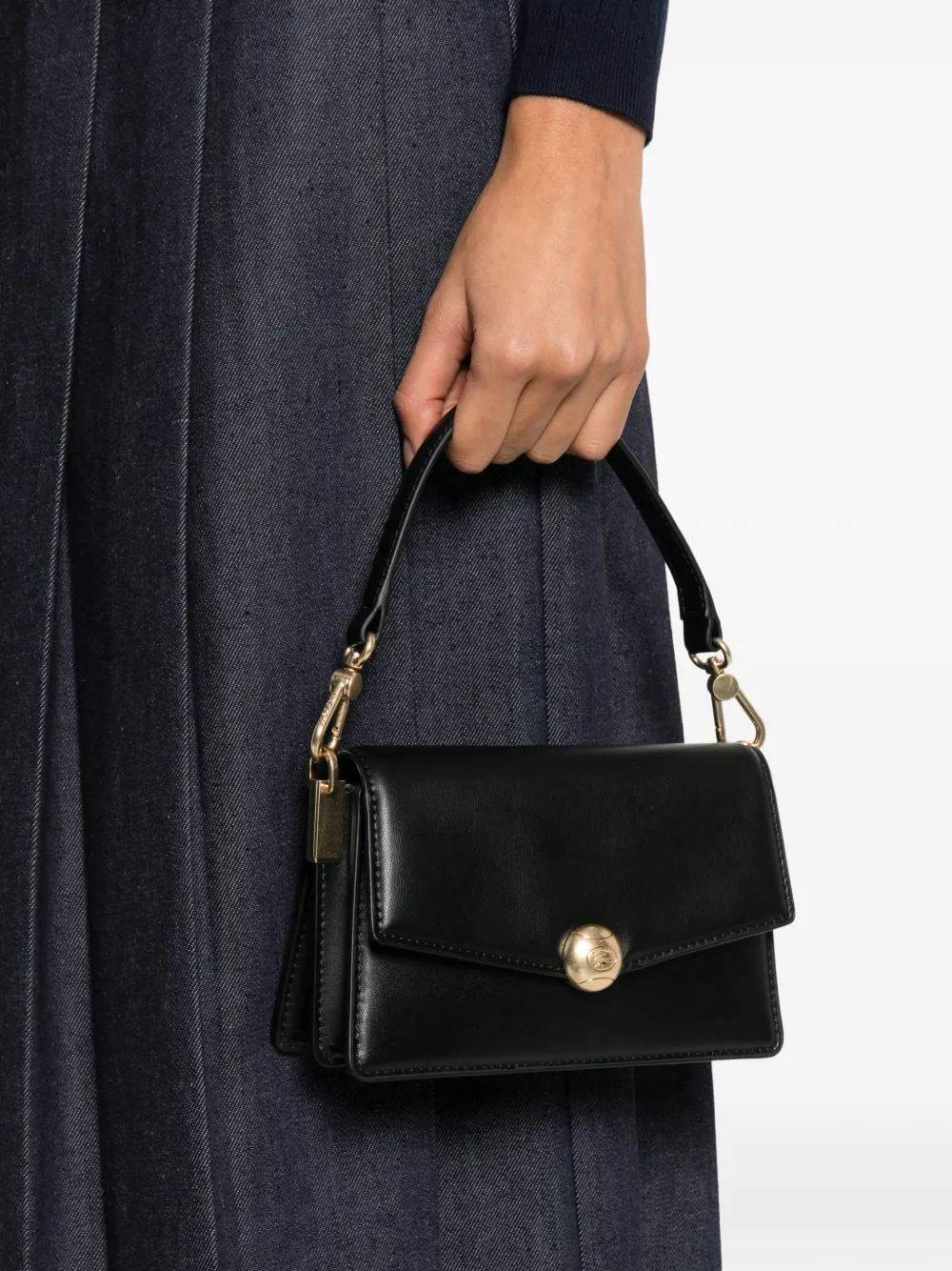  Lacoste Turn-lock Strap Mini Bag - Black 