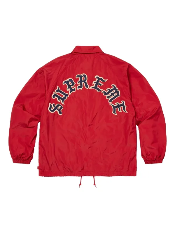 Supreme Old English Arc Coaches Jacket | Red | FARFETCH JO