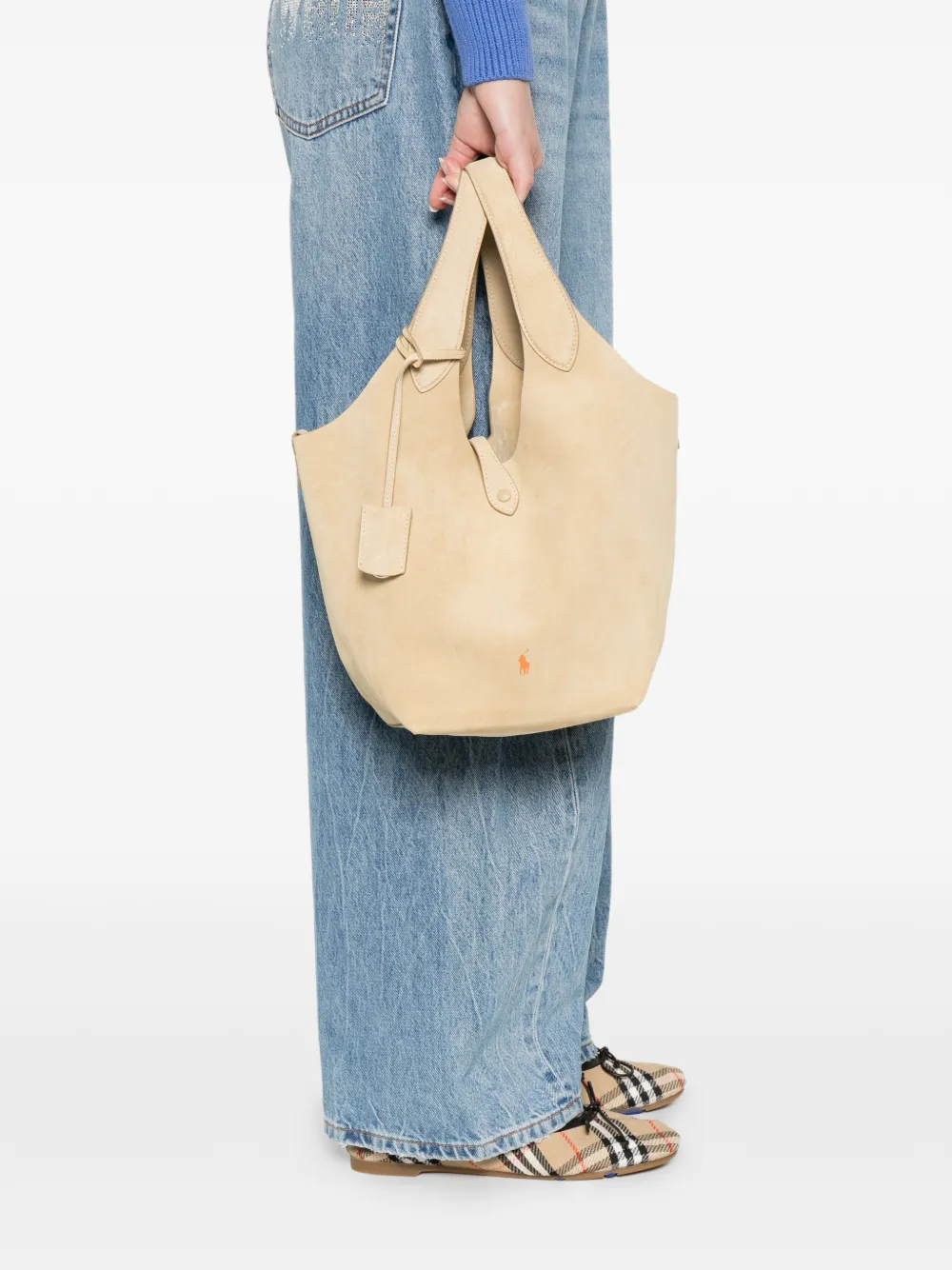 Polo Ralph Lauren leather tote bag - Beige