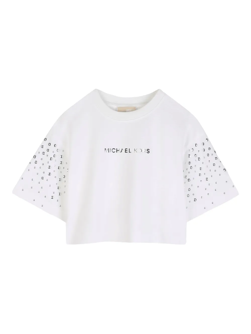 Michael Kors Kids T-shirt con borchie - Bianco