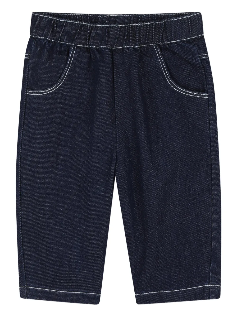 Kenzo Kids contrast-stitching jeans - Blu