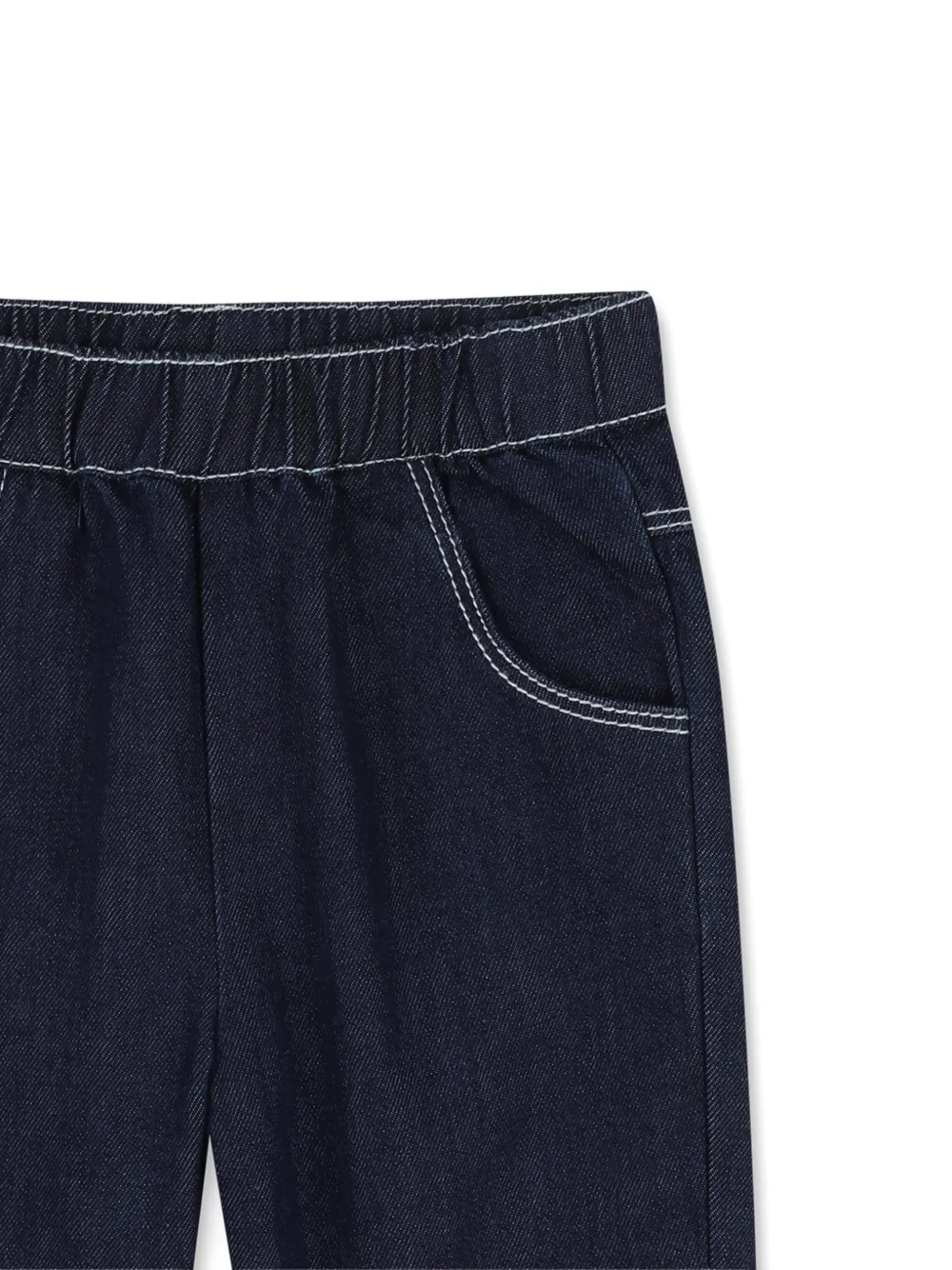  Kenzo Kids Contrast-stitching Jeans - Blue 