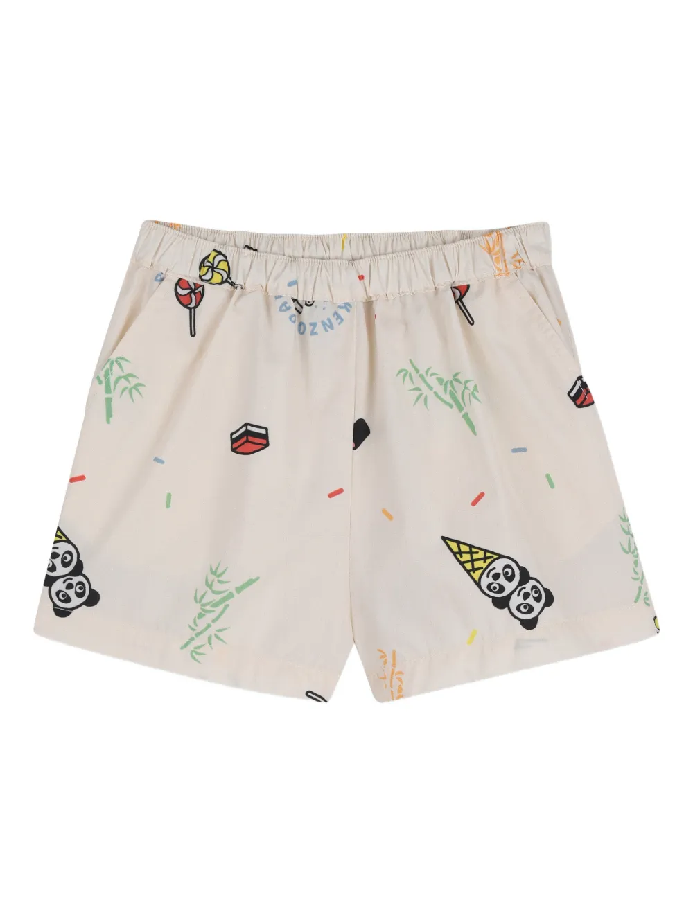 Kenzo Kids Bubble Tiger shorts Wit