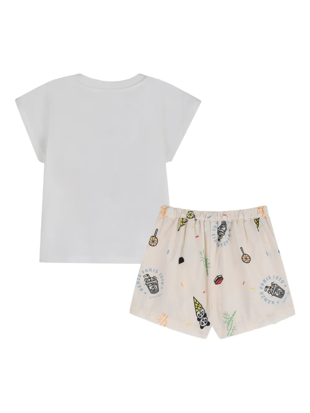 Kenzo Kids Bubble Tiger shorts Wit