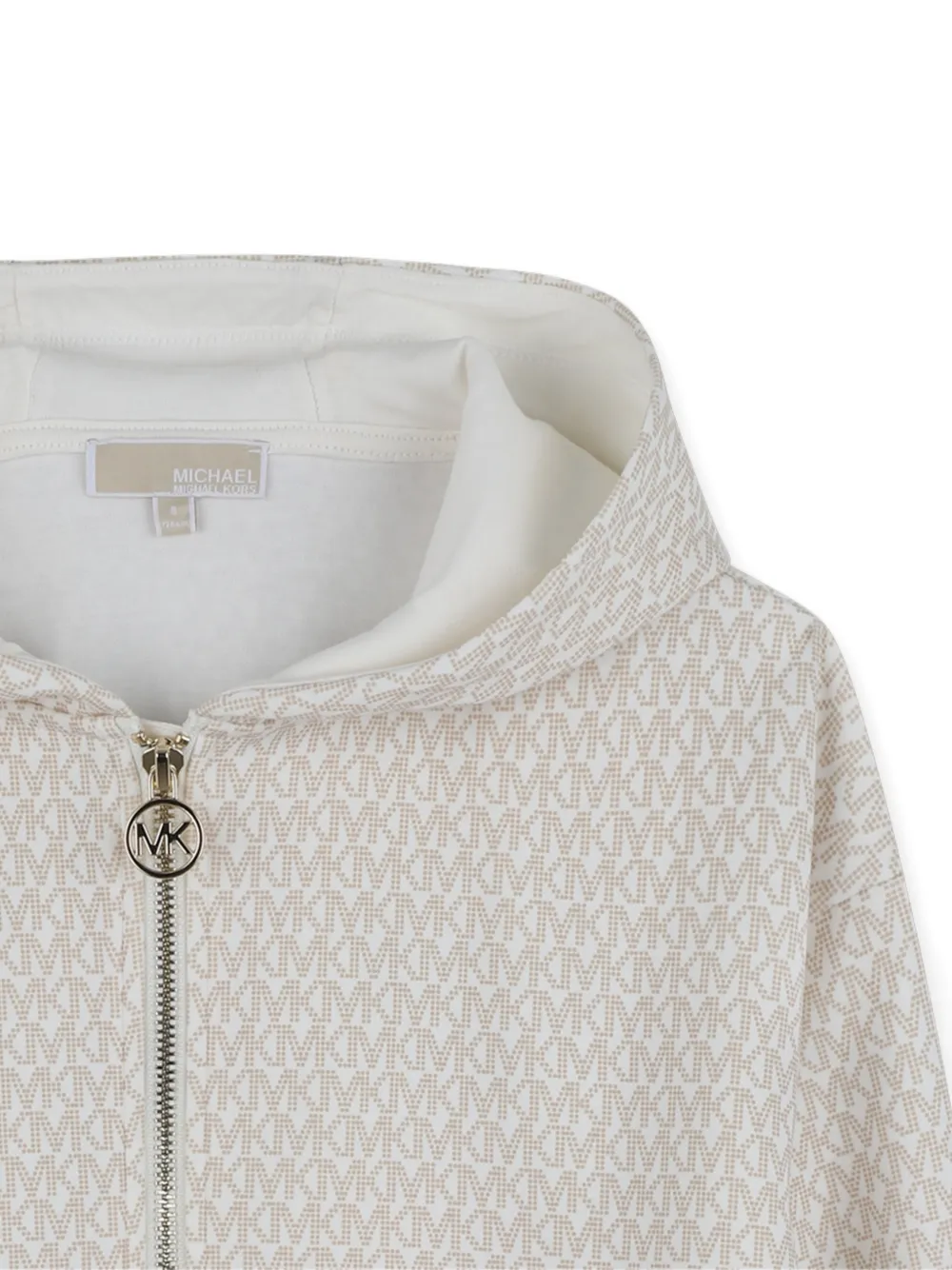 Michael Kors Kids Hoodie met logo Beige