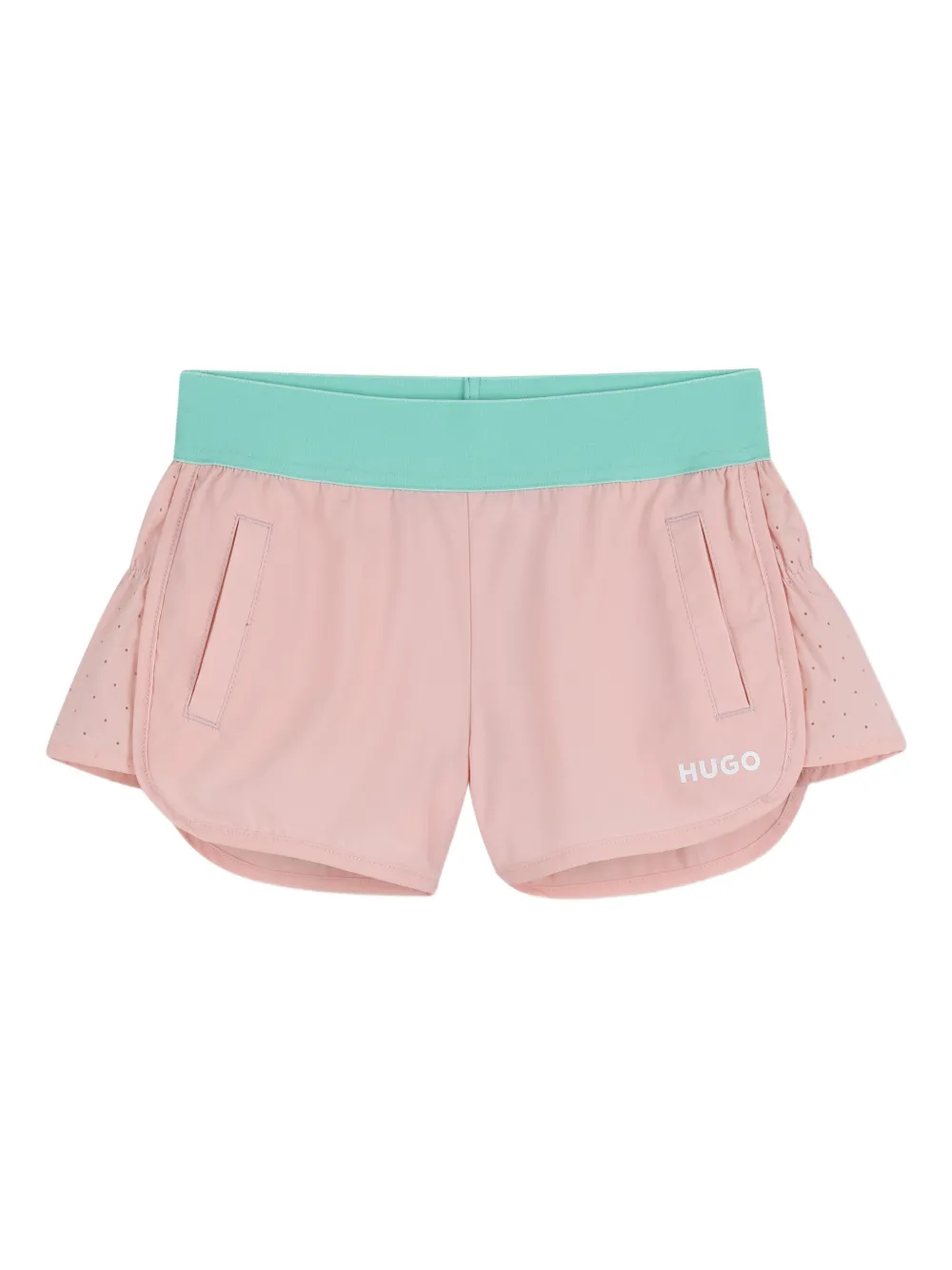 HUGO KIDS Shorts traforati - Rosa